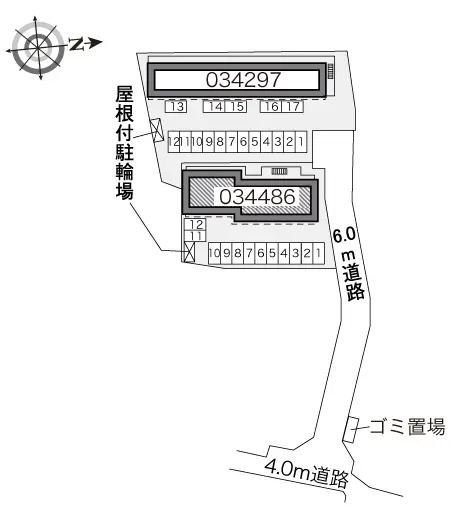 ★手数料０円★船橋市三山６丁目　月極駐車場（LP）